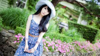 Models asians korean im soo yeon black hair wallpaper