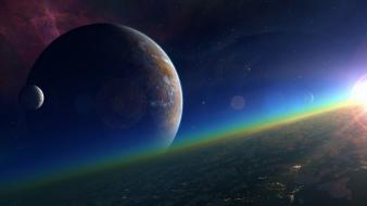 Outer space stars galaxies planets deviantart artwork art wallpaper
