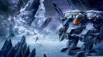 Post-apocalyptic storm fantasy art artwork lost planet wallpaper