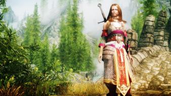 Video games skyrim elder scrolls v scales wallpaper