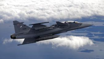 Jas39 gripen saab aircraft military wallpaper