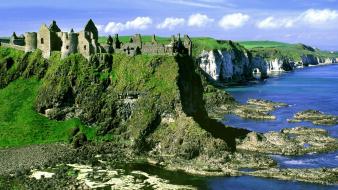 Ireland castle dunluce wallpaper