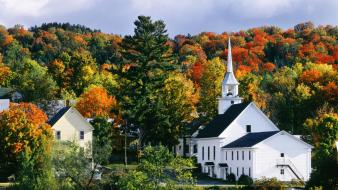 New england autumn vermont wallpaper