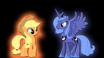 Applejack my little pony princess luna wallpaper