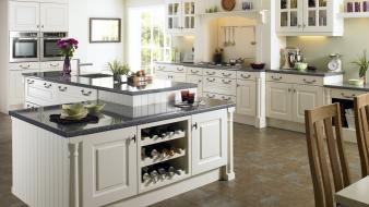 Architecture interior kitchen room wallpaper