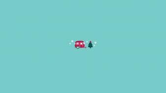 Christmas artwork minimalistic wallpaper