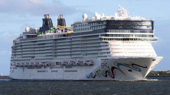 Cruise ship ocean sea ships wallpaper