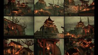 Japan digital art steampunk wallpaper