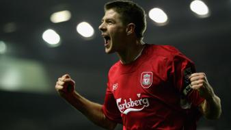 Liverpool fc steven gerrard soccer sports wallpaper