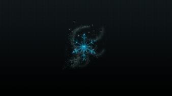Minimalistic snow wallpaper