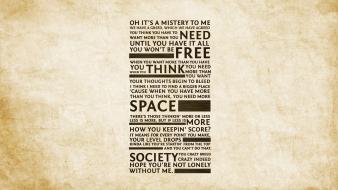 Pearl jam minimalistic text typography wallpaper