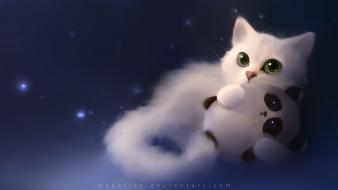 Apofiss animals artwork cats fantasy art wallpaper