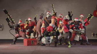 Christmas lights outfits demoman tf2 engineer wallpaper