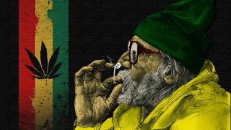 Drugs joint old people rasta wallpaper