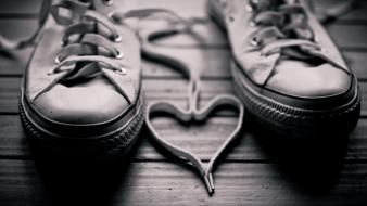 Monochrome shoe laces shoes wallpaper