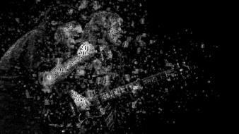 Acdc rock music typographic portrait wallpaper