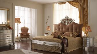 Architecture beds room wallpaper