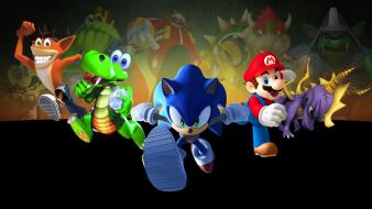 Croc mario sonic the hedgehog spyro dragon wallpaper