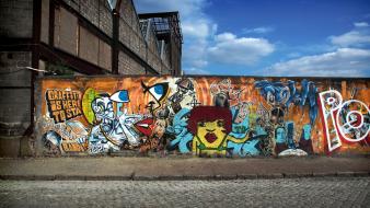 Graffiti street art wall wallpaper