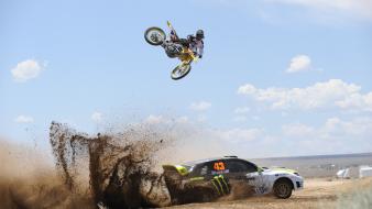 Ken block subaru cars motocross wallpaper