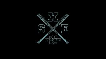 Straight edge text wallpaper
