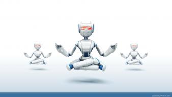 3d digital art robots yoga