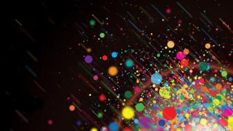 Abstract bright dark dots multicolor wallpaper