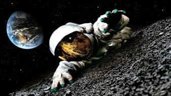 Apollo 18 movie earth moon astronauts movies wallpaper