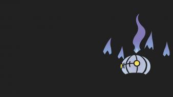 Chandelure pokemon minimalistic vectors wallpaper