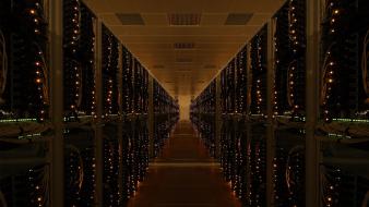 Data center room server wallpaper