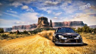 Dirt 2 subaru impreza cars clouds landscapes wallpaper