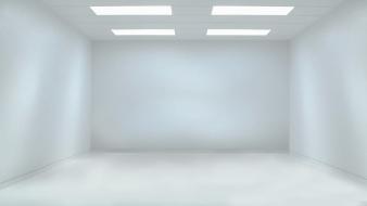 Empty white room wallpaper