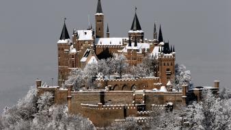 Hohenzollern castle architecture buildings castles snow wallpaper