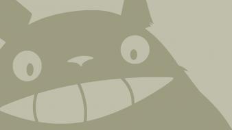 My neighbour totoro minimalistic simple background wallpaper