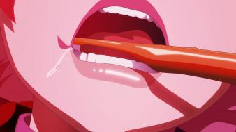 Araragi karen monogatari series nisemonogatari toothbrush wallpaper
