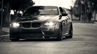 Bmw dtm cars monochrome wallpaper