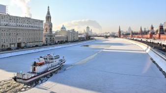 Cityscapes ice snow wallpaper