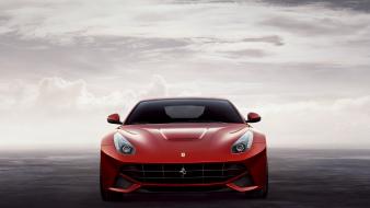 Ferrari f12 berlinetta cars clouds front wallpaper