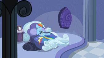 Friendship is magic rainbow dash beds books wallpaper