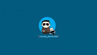 Need for speed top gun blue funny games wallpaper