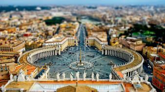 Rome cityscapes tiltshift vatican city wallpaper