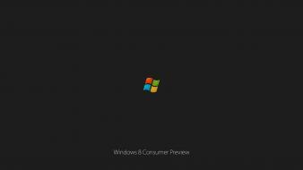 Windows 8 gray background logos wallpaper