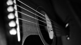 Dusty guitars monochrome music wallpaper