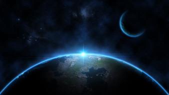 Earth moon space wallpaper