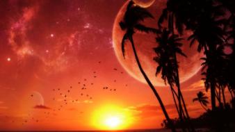 Fantasy art magic paradise wallpaper