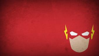 Flash superhero blo0p minimalistic red background superheroes wallpaper