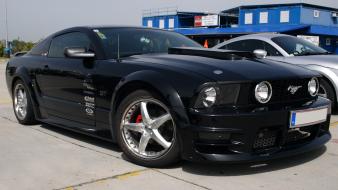 Ford mustang gt cars parking lot tuning wallpaper