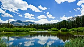 Lambo clouds lakes mountains nature wallpaper