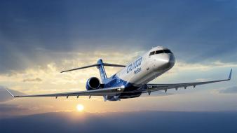 Aircraft skyscapes crj-1000 wallpaper