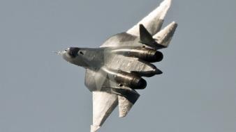 Aircraft sukhoi pak fa t-50 russian air force wallpaper
